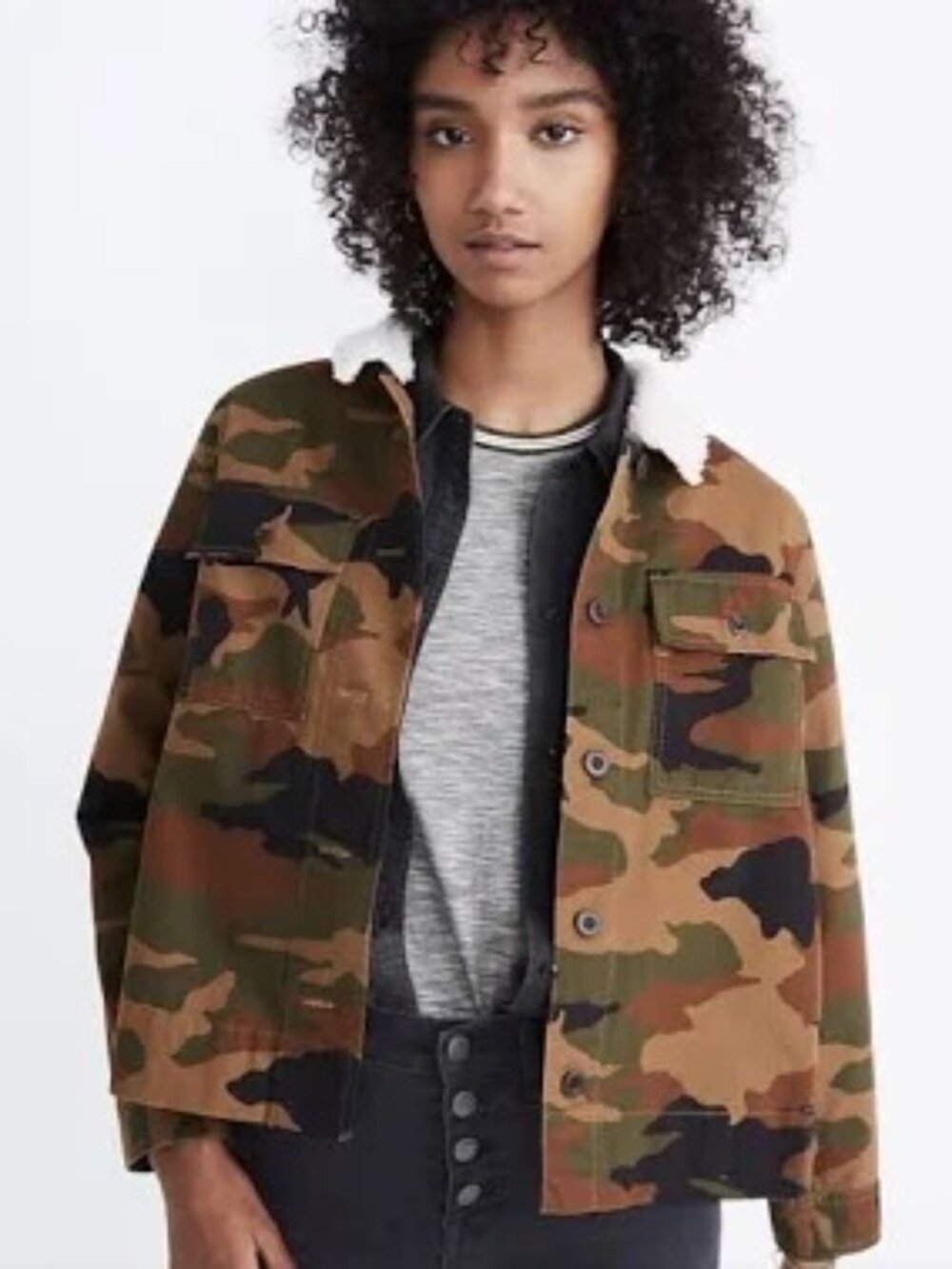 Madewell Camo Shacket